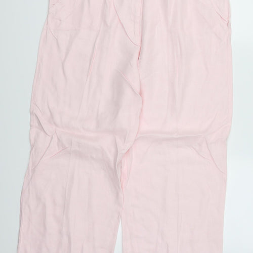 Gold Womens Pink   Trousers  Size 16 L25.5 in