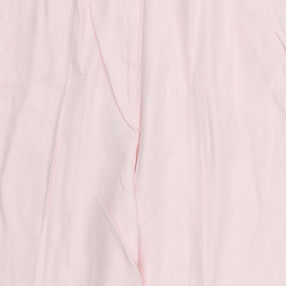 Gold Womens Pink   Trousers  Size 16 L25.5 in