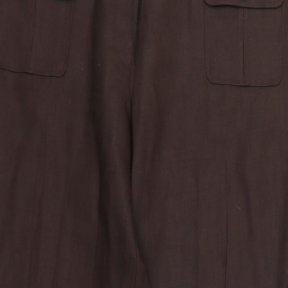 Marks and Spencer Womens Brown   Trousers  Size 16 L28 in