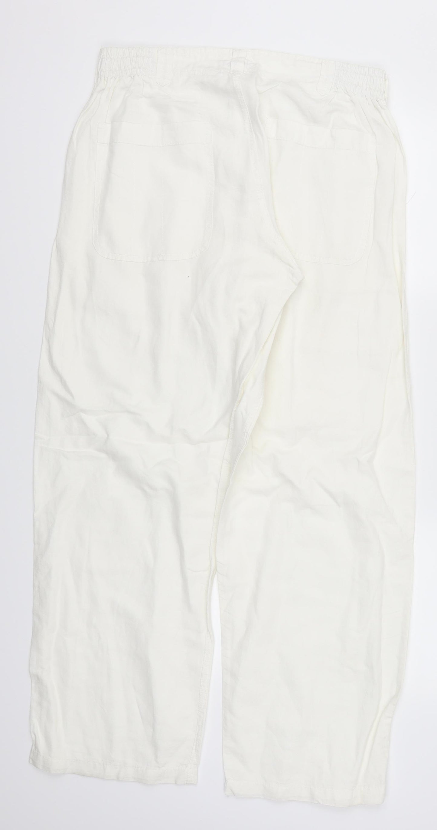 Blane Du Nil Womens White   Trousers  Size 32 in L29 in