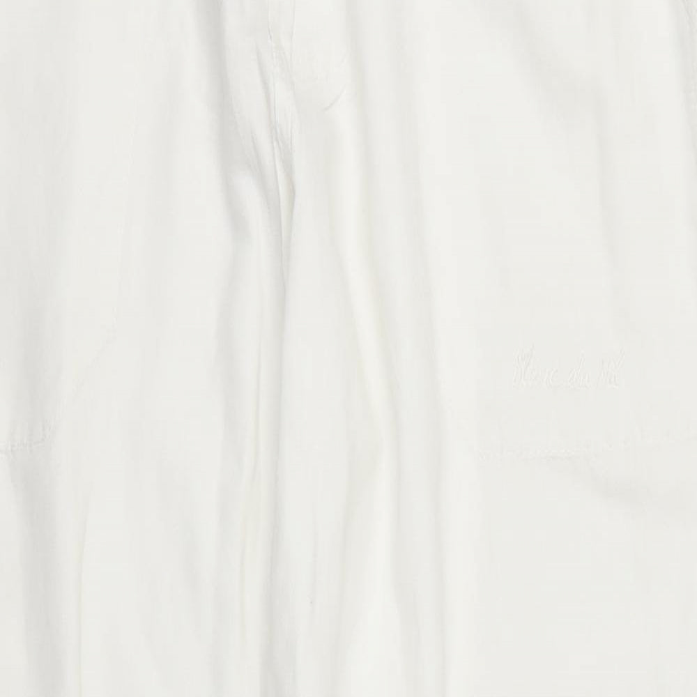 Blane Du Nil Womens White   Trousers  Size 32 in L29 in