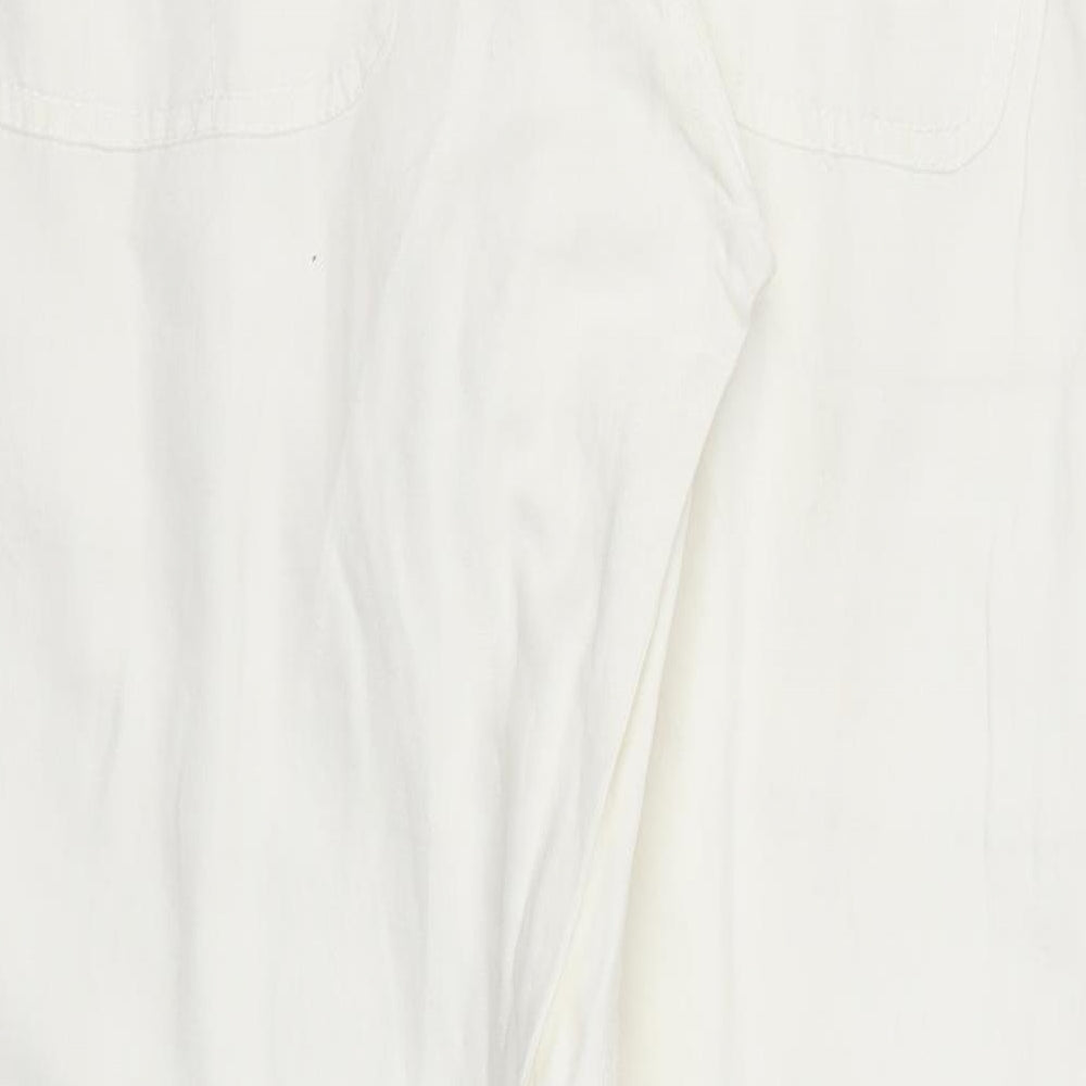 Blane Du Nil Womens White   Trousers  Size 32 in L29 in