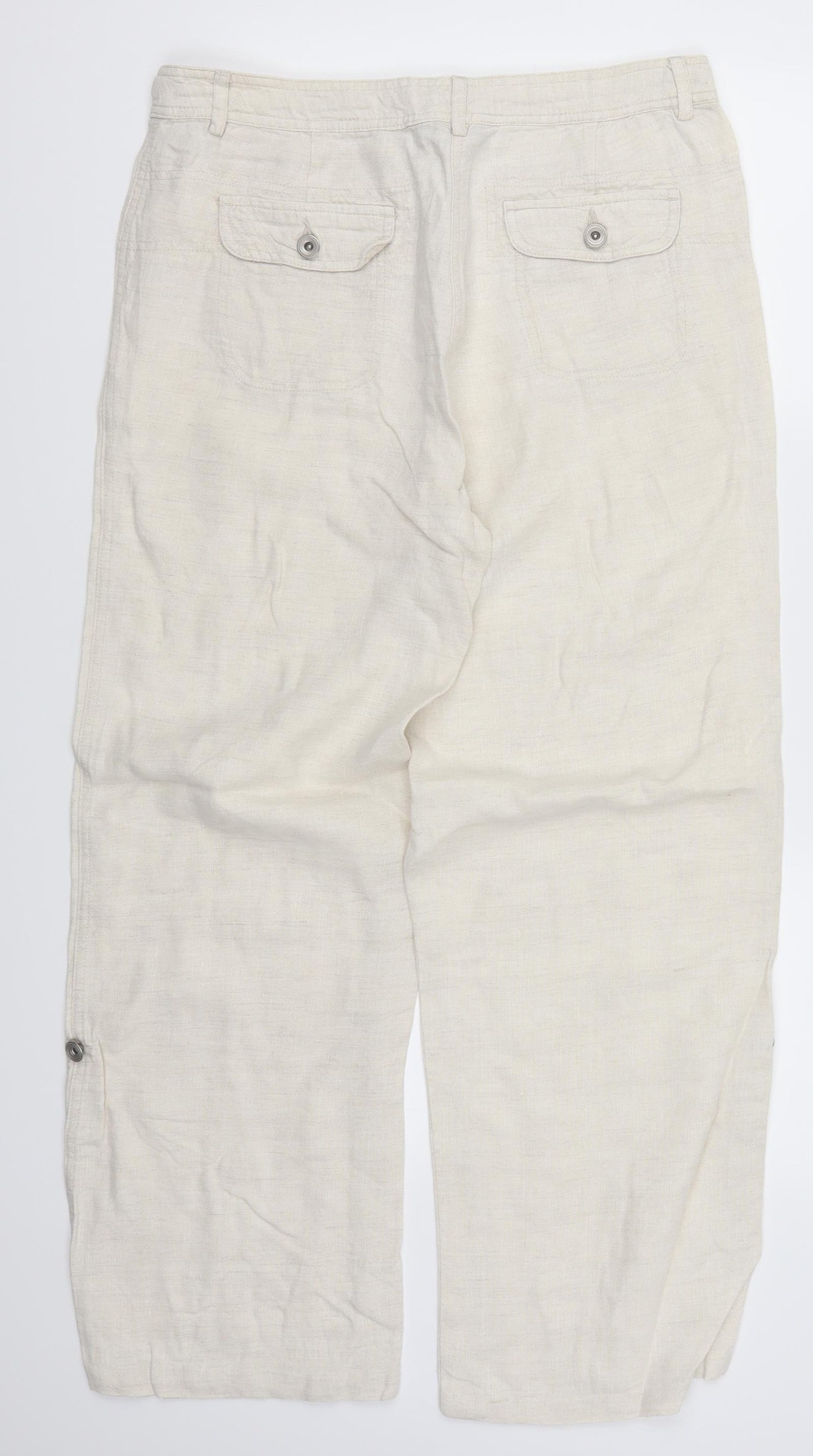 Maine Womens Beige   Trousers  Size 12 L28 in