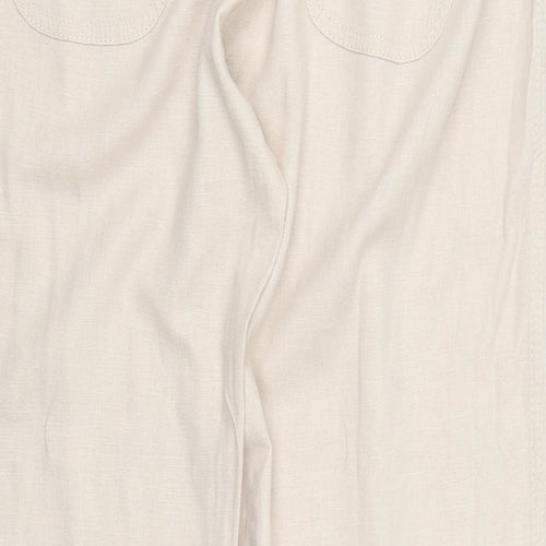 Marks and Spencer Womens Beige   Trousers  Size 16 L29.5 in