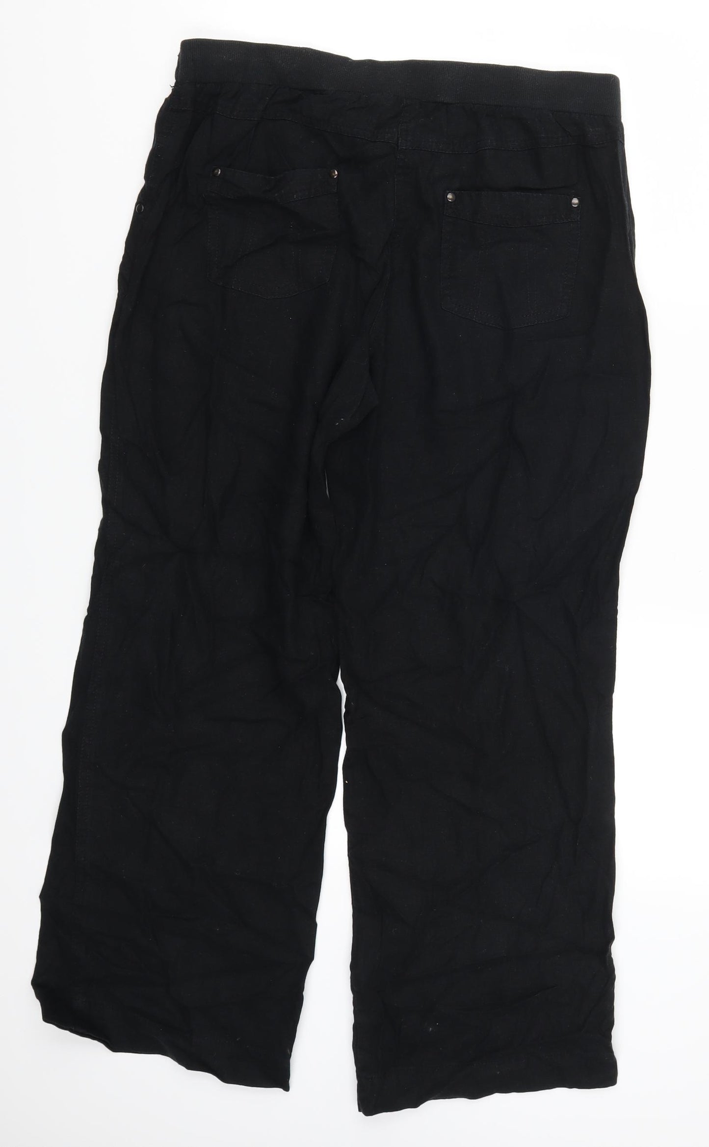 BHS Womens Black   Trousers  Size 12 L27 in