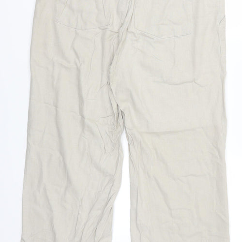 Debenhams Womens Beige   Trousers  Size 12 L24.5 in