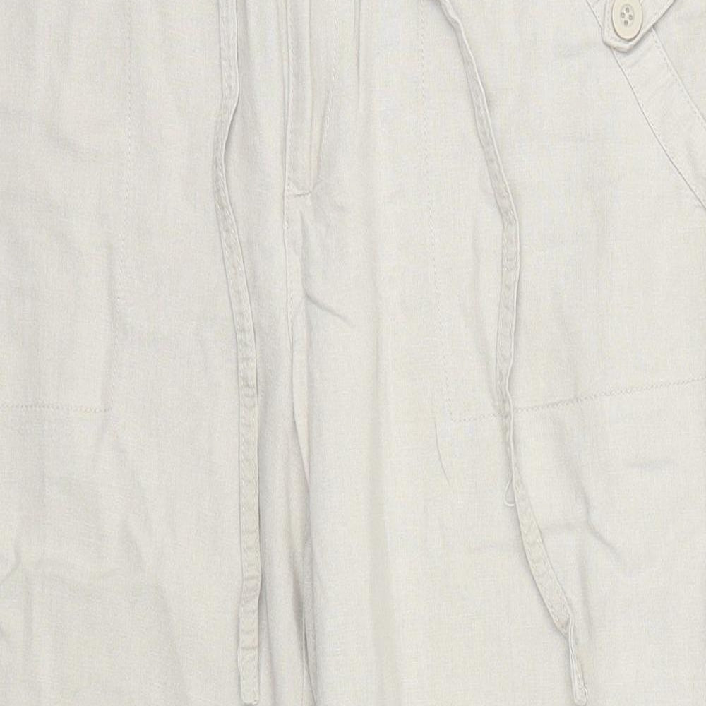 Debenhams Womens Beige   Trousers  Size 12 L24.5 in