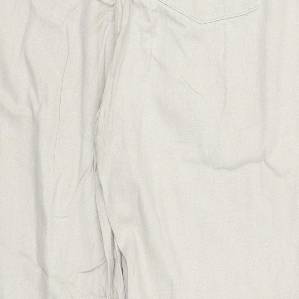Debenhams Womens Beige   Trousers  Size 12 L24.5 in