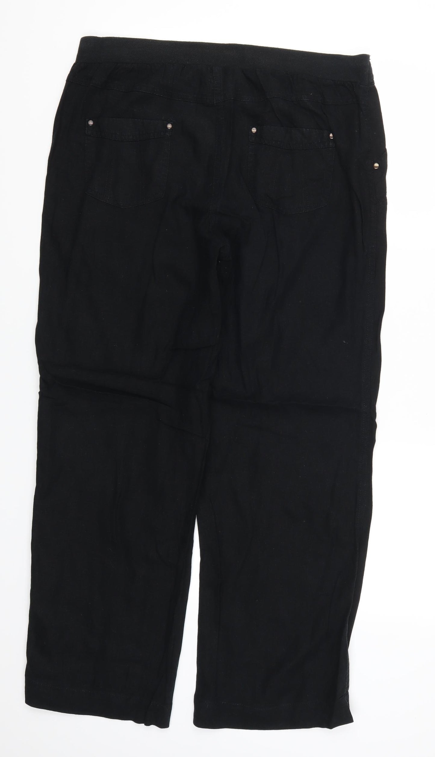 BHS Womens Black   Trousers  Size 12 L29 in