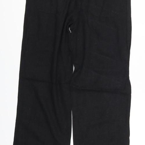 Mia Moda Womens Black   Trousers  Size 12 L29.5 in