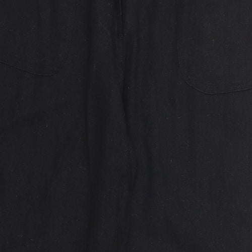 Mia Moda Womens Black   Trousers  Size 12 L29.5 in