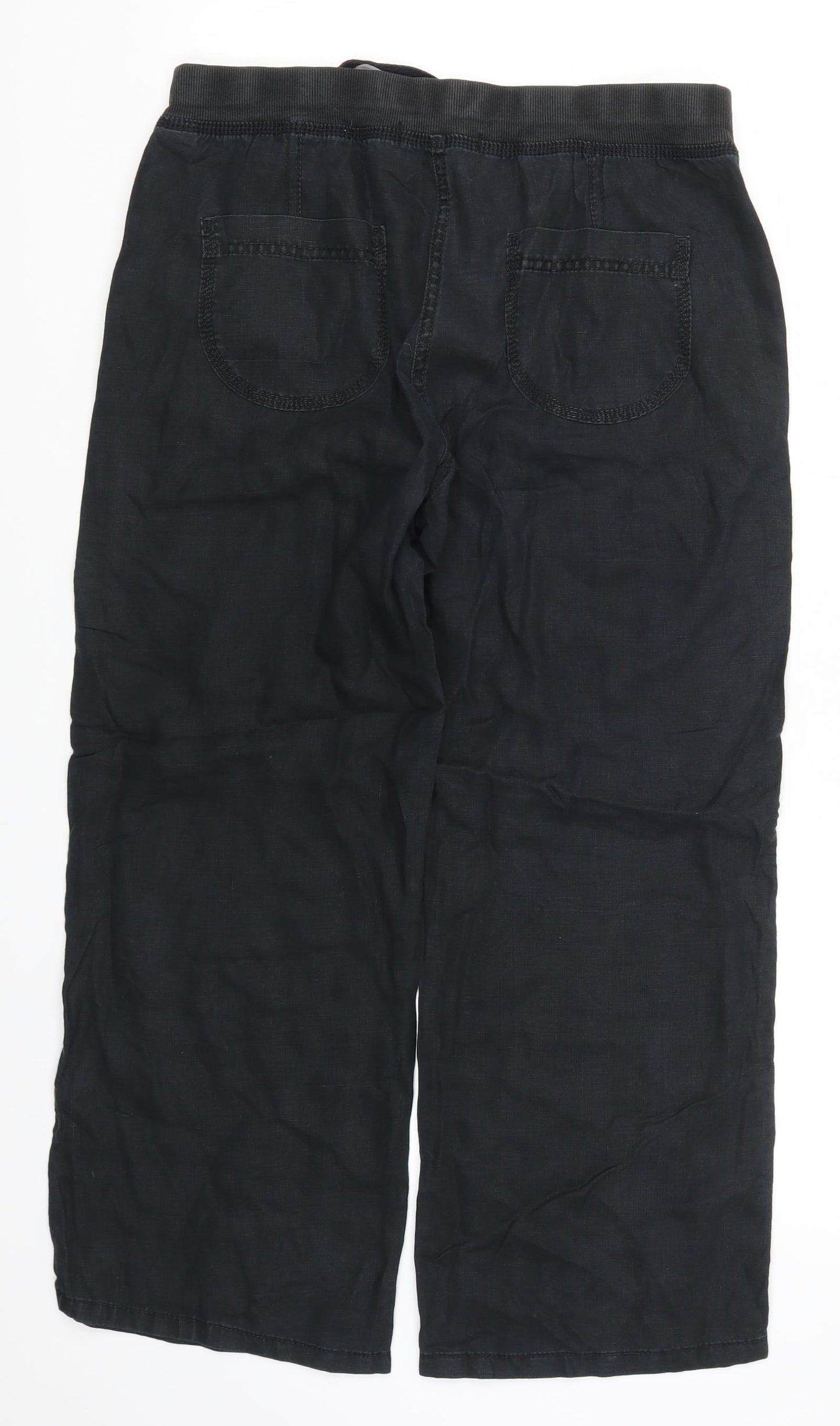 Marks and Spencer Womens Black   Trousers  Size 12 L26.5 in