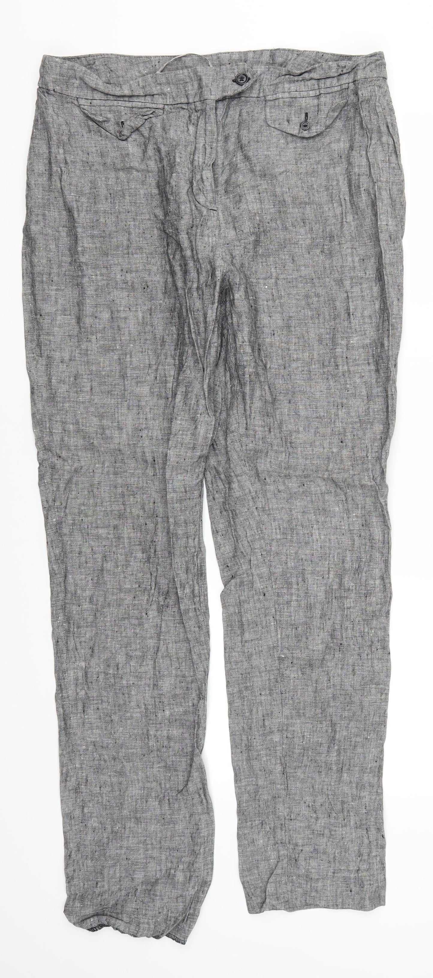 TU Womens Grey   Trousers  Size 16 L29 in