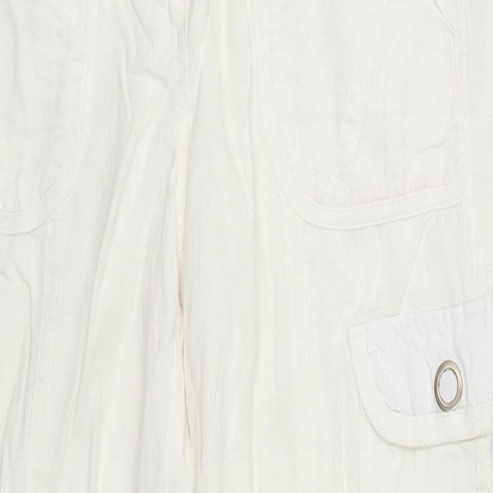 Principles Womens White   Trousers  Size 10 L27 in