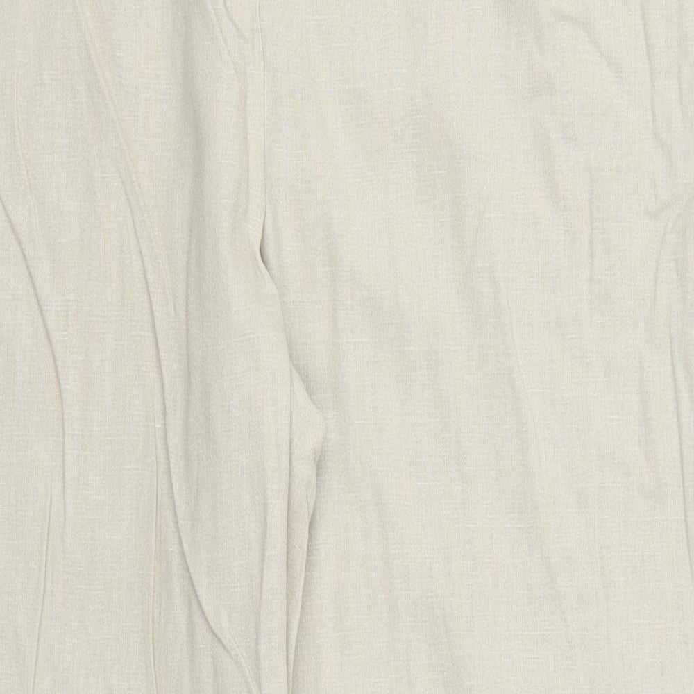Marks and Spencer Womens Beige   Trousers  Size 34 in L28 in