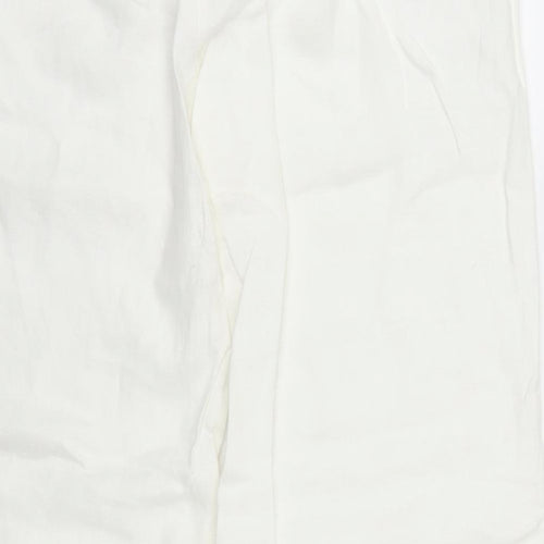 Monsoon Womens White   Trousers  Size 14 L30 in