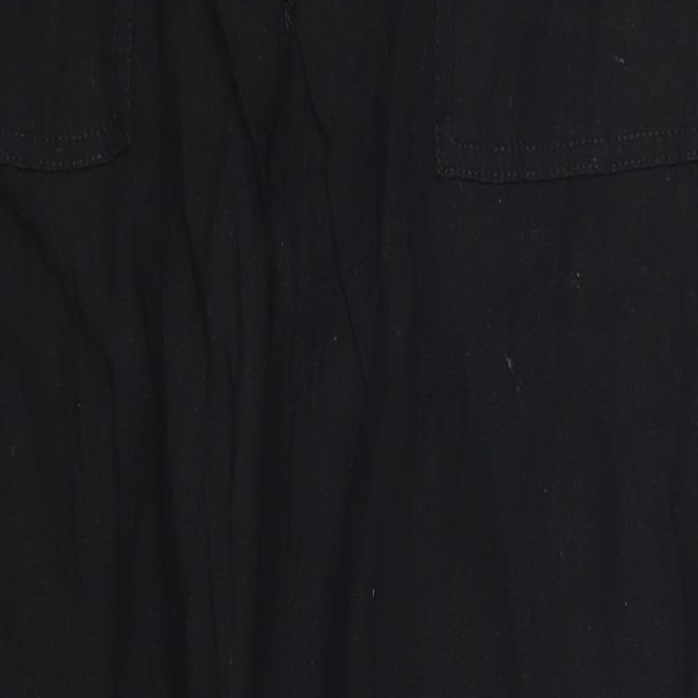 Papaya Womens Black   Trousers  Size 12 L27.5 in