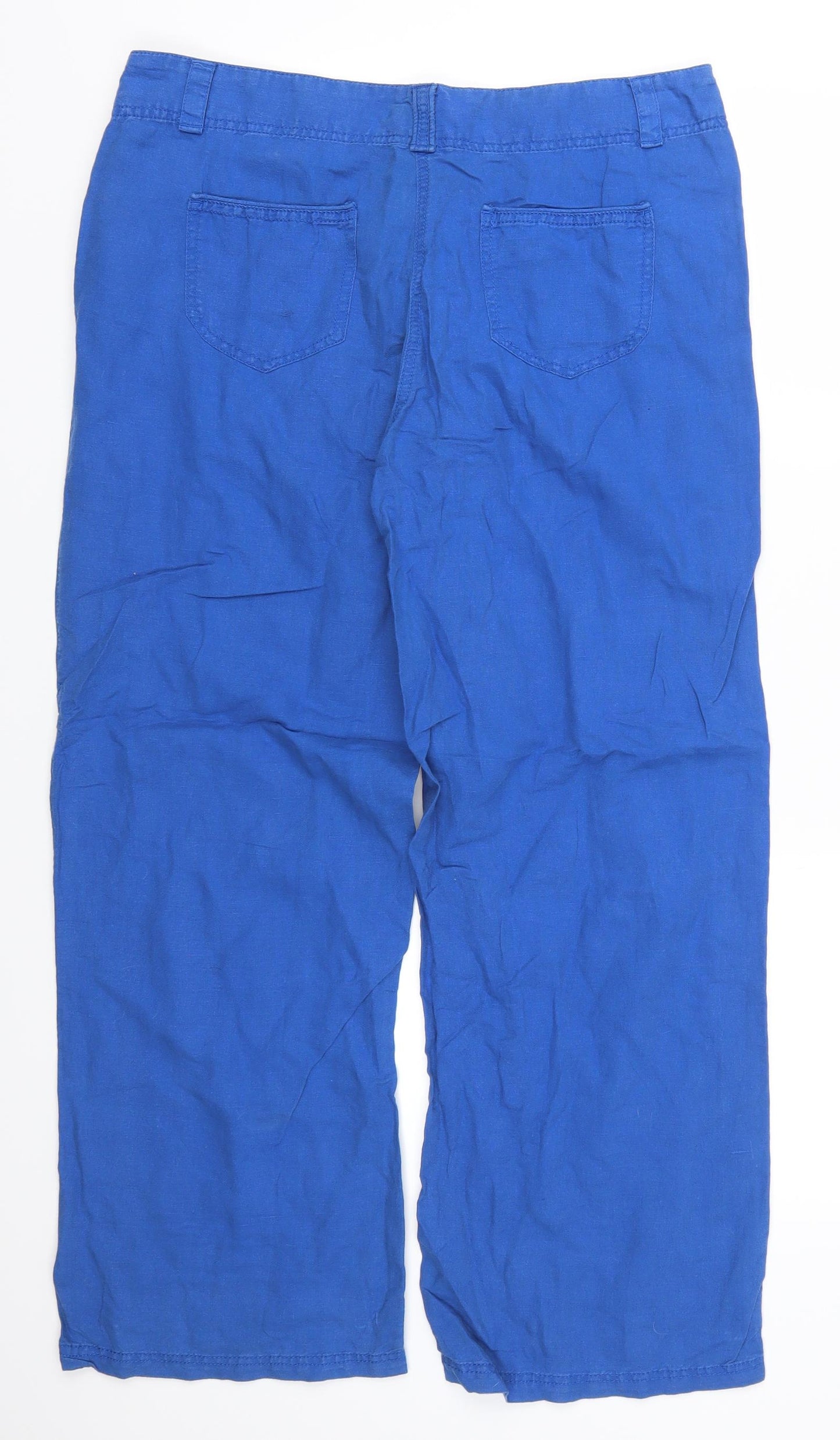 Dunnes Womens Blue   Trousers  Size 12 L27 in