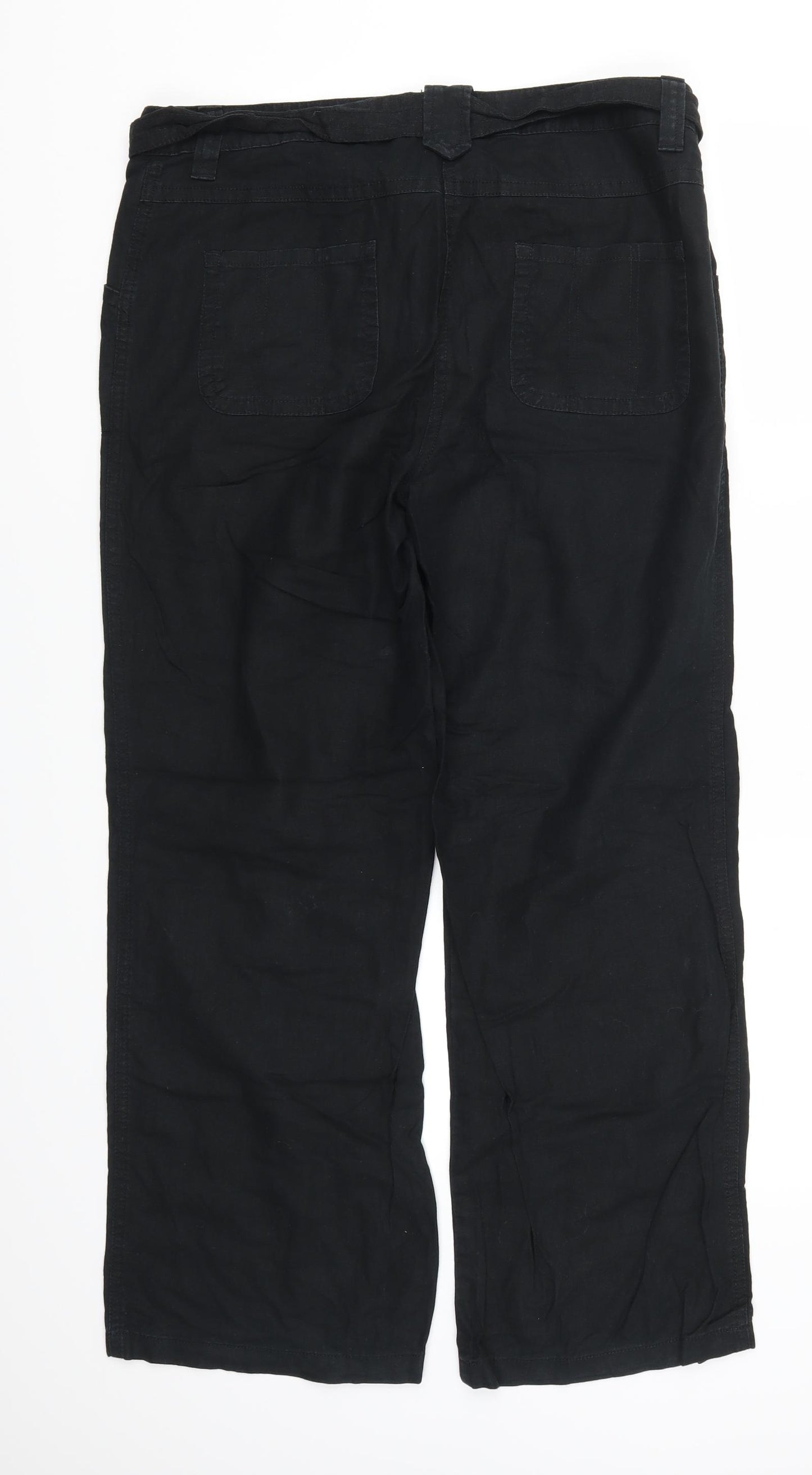 TU Womens Black   Trousers  Size 12 L27.5 in