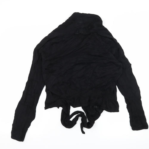 Gallery Womens Black  Knit Cardigan Jumper Size M