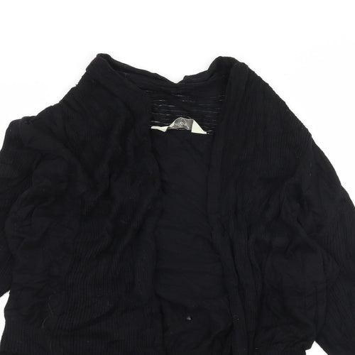 Gallery Womens Black  Knit Cardigan Jumper Size M