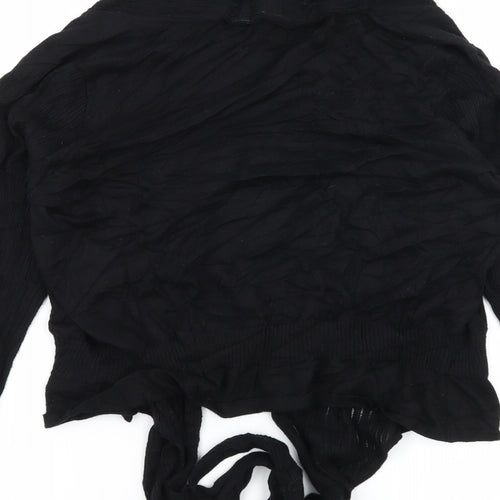 Gallery Womens Black  Knit Cardigan Jumper Size M