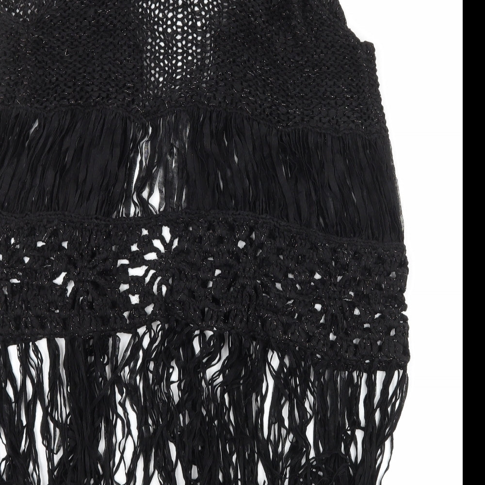 George Womens Black  Knit Cardigan Jumper Size M