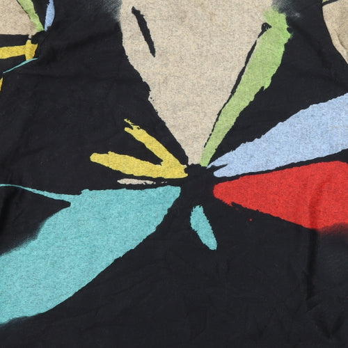 Izabel London Womens Black Geometric Knit Pullover Jumper Size 10