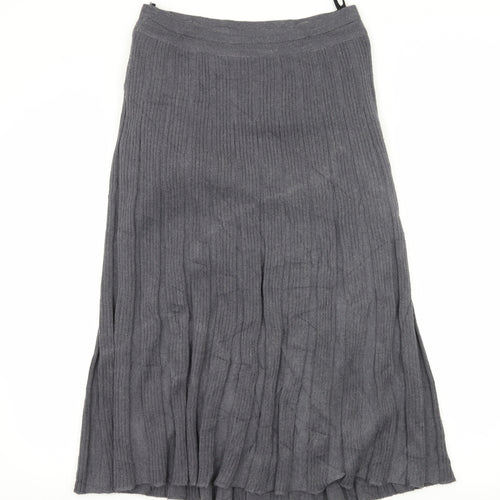 Preworn Womens Grey  Knit Straight & Pencil Skirt Size 12