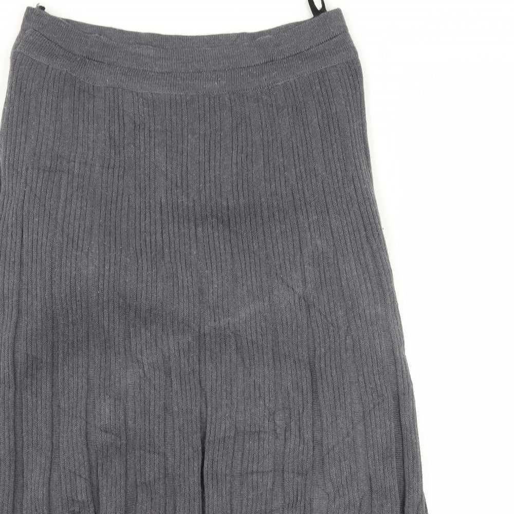 Preworn Womens Grey  Knit Straight & Pencil Skirt Size 12