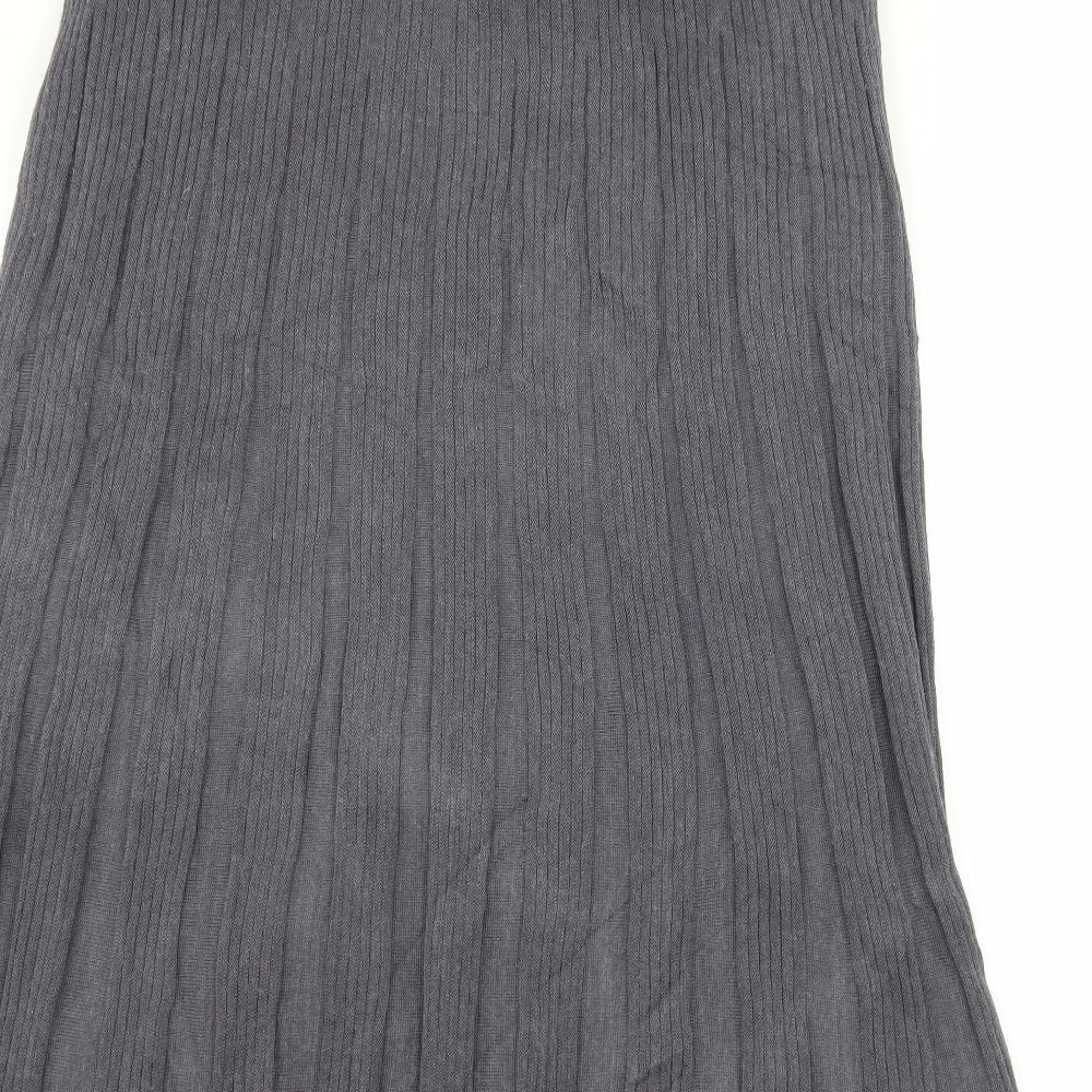 Preworn Womens Grey  Knit Straight & Pencil Skirt Size 12
