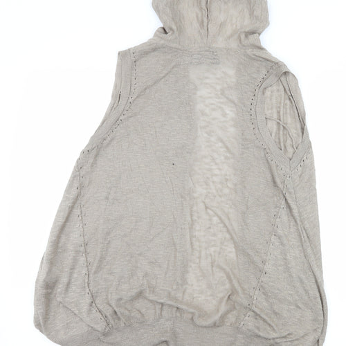 River Island Womens Brown  Knit Cardigan Jumper Size 8