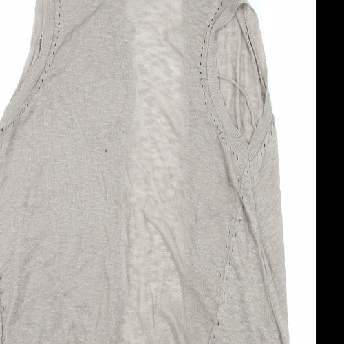 River Island Womens Brown  Knit Cardigan Jumper Size 8