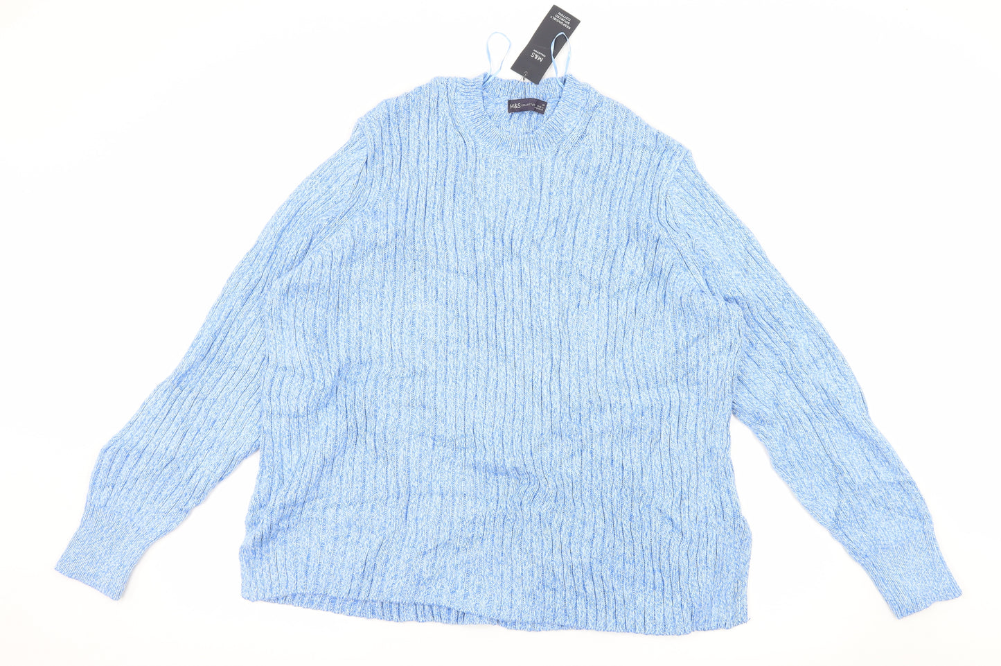 Marks and Spencer Womens Blue  Knit Pullover Jumper Size 20