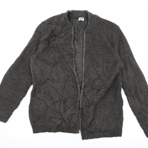 Oslo Womens Grey  Knit Cardigan Jumper Size S