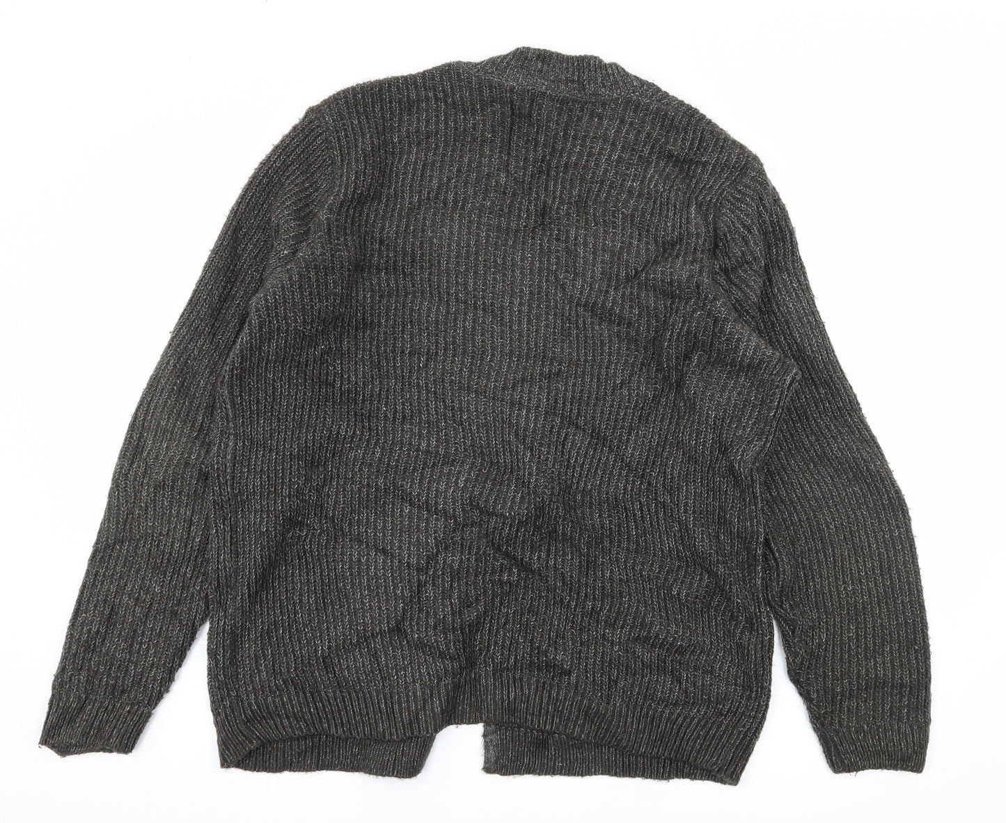 Oslo Womens Grey  Knit Cardigan Jumper Size S