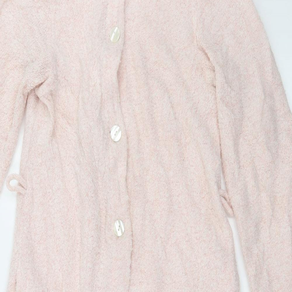 Bella Di Notte Womens Pink  Knit Cardigan Jumper Size S