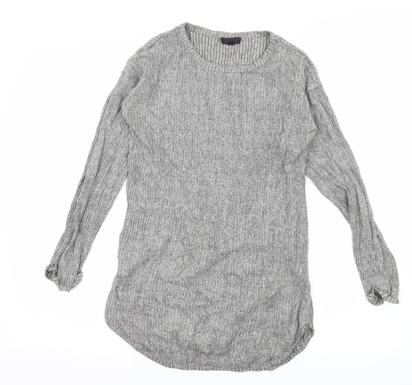 Topshp Womens Grey  Jersey Basic T-Shirt Size 8