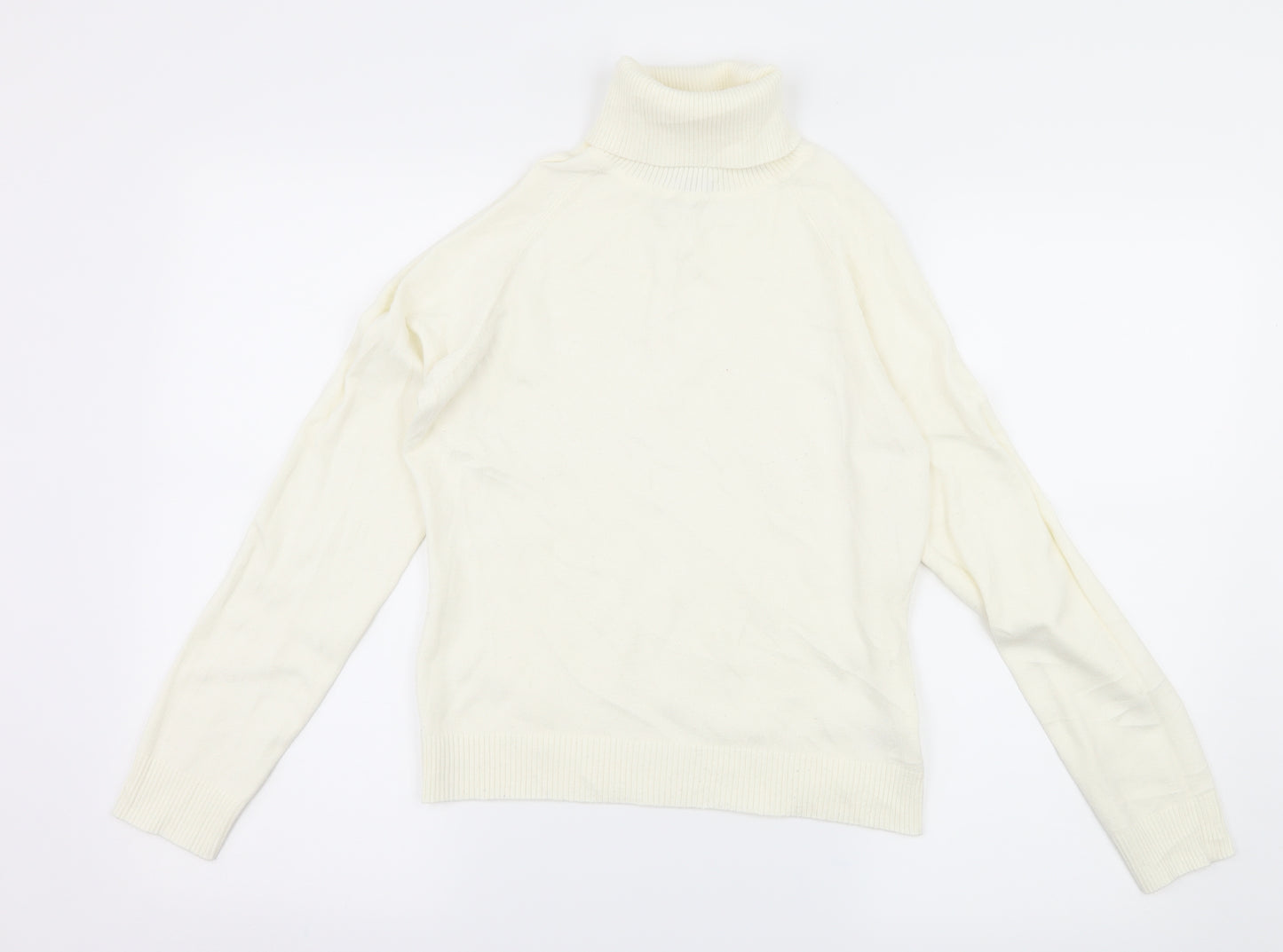 F&F Womens White  Knit Pullover Jumper Size 12