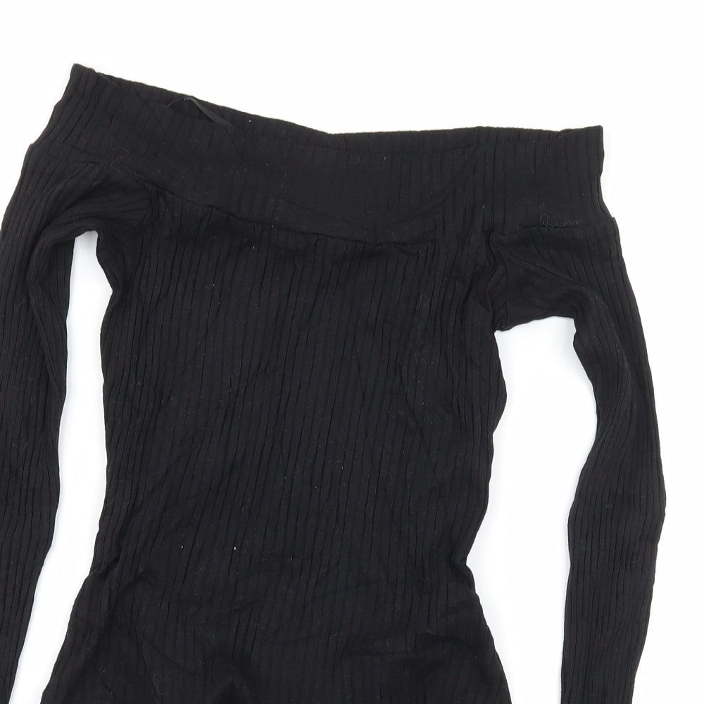FOREVER 21 Womens Black  Jersey Basic T-Shirt Size S
