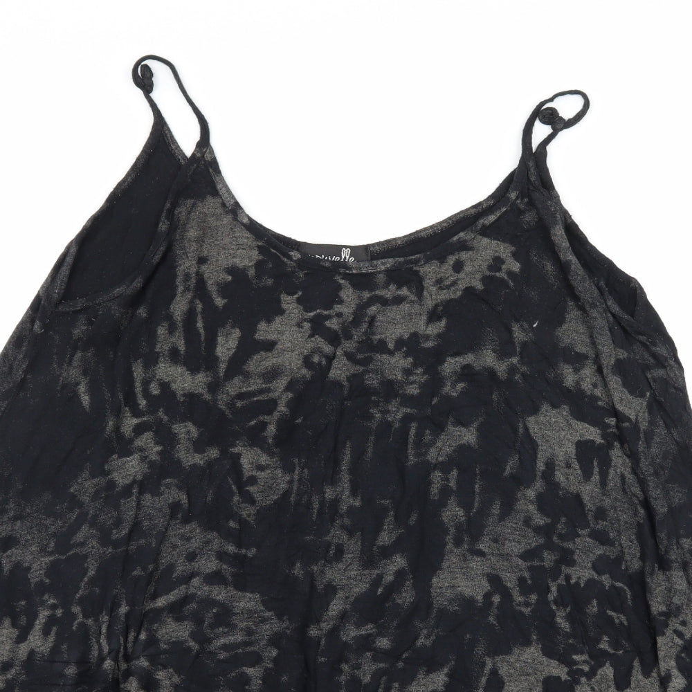 Nouvelle Womens Black  Jersey Camisole Tank Size 16  - Tie Dye