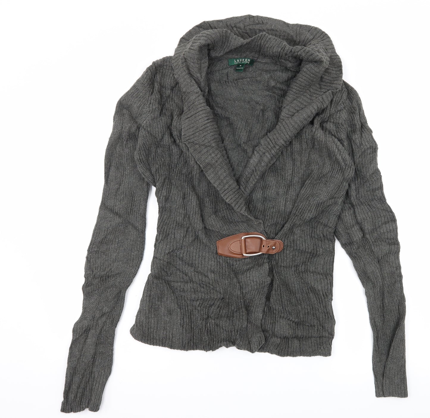Ralph Lauren Womens Green  Knit Cardigan Jumper Size M  - Buckle