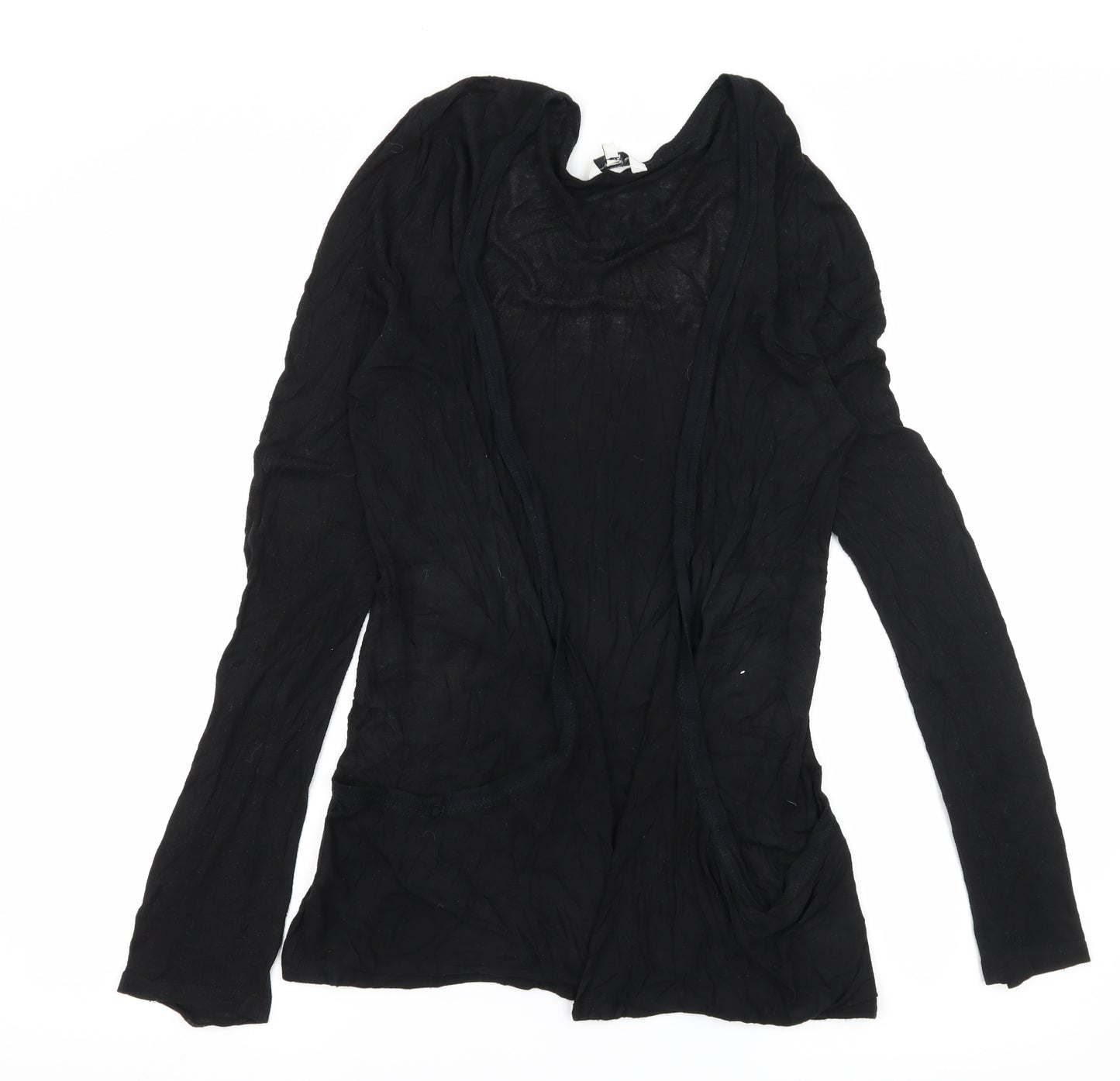 New Look Womens Black  Jersey Cardigan Jumper Size 12