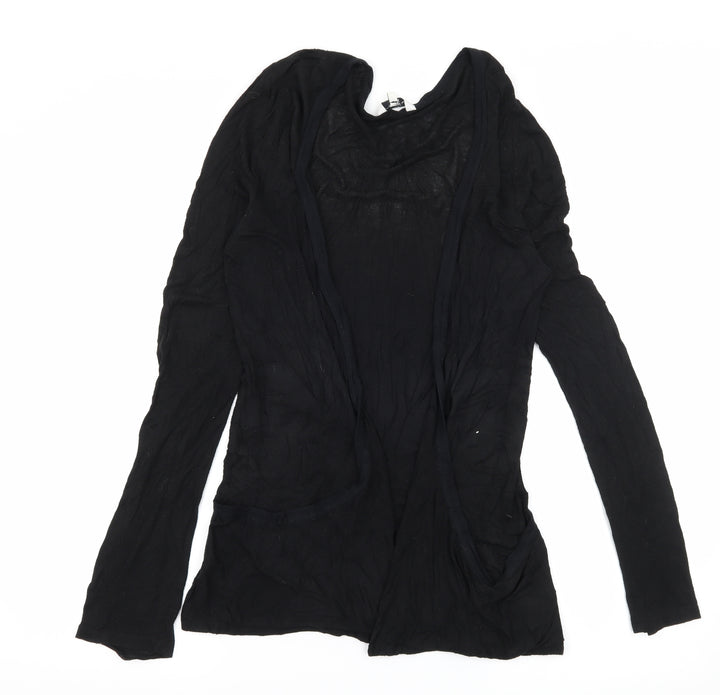 New Look Womens Black  Jersey Cardigan Jumper Size 12