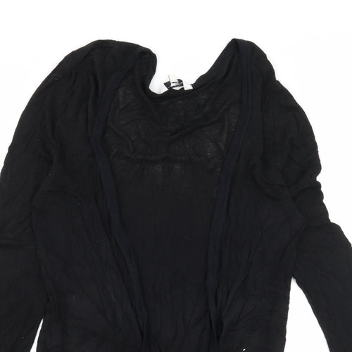 New Look Womens Black  Jersey Cardigan Jumper Size 12