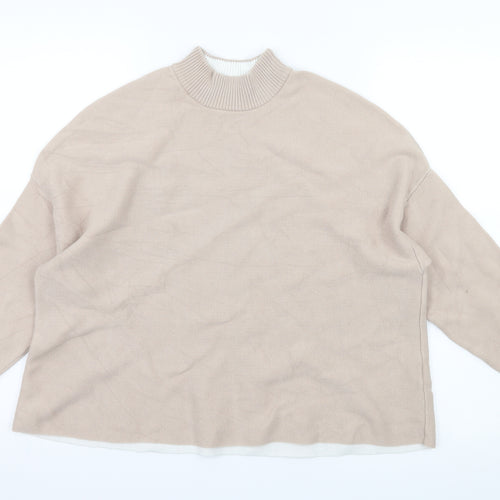 New Look Womens Beige  Knit Pullover Jumper Size 10