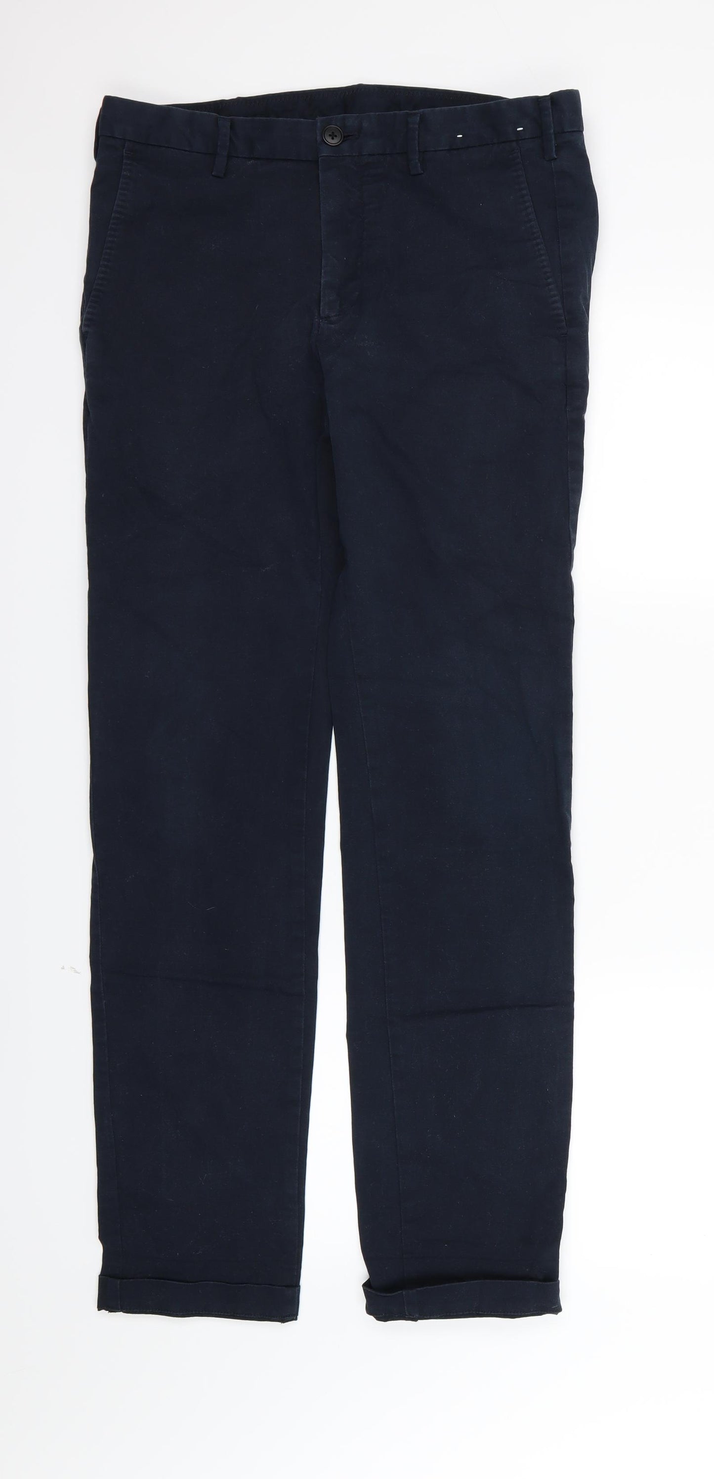 Uniqlo Mens Blue   Chino Trousers Size 32 L34 in