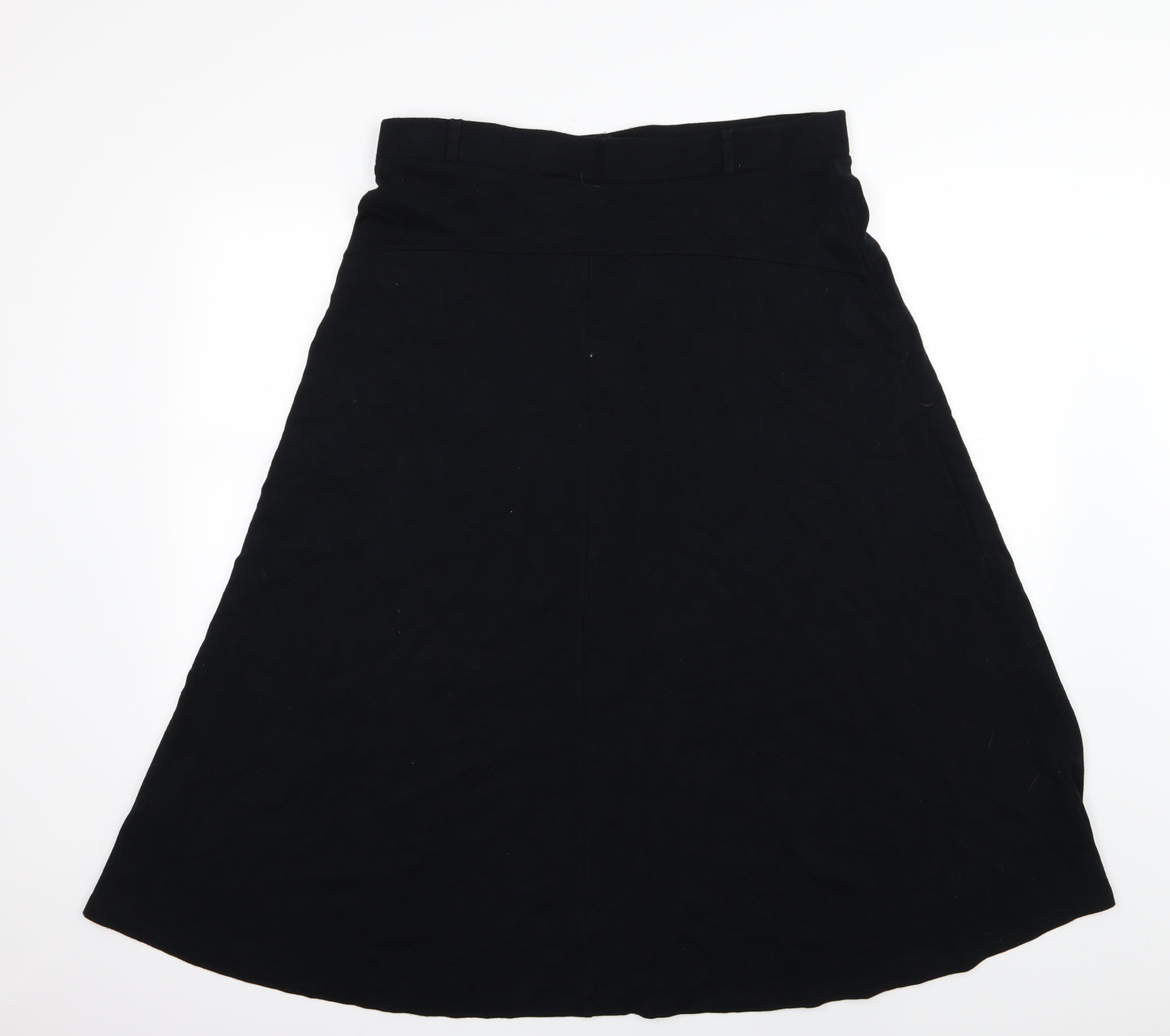Marks and Spencer Womens Black  Jersey A-Line Skirt Size 18