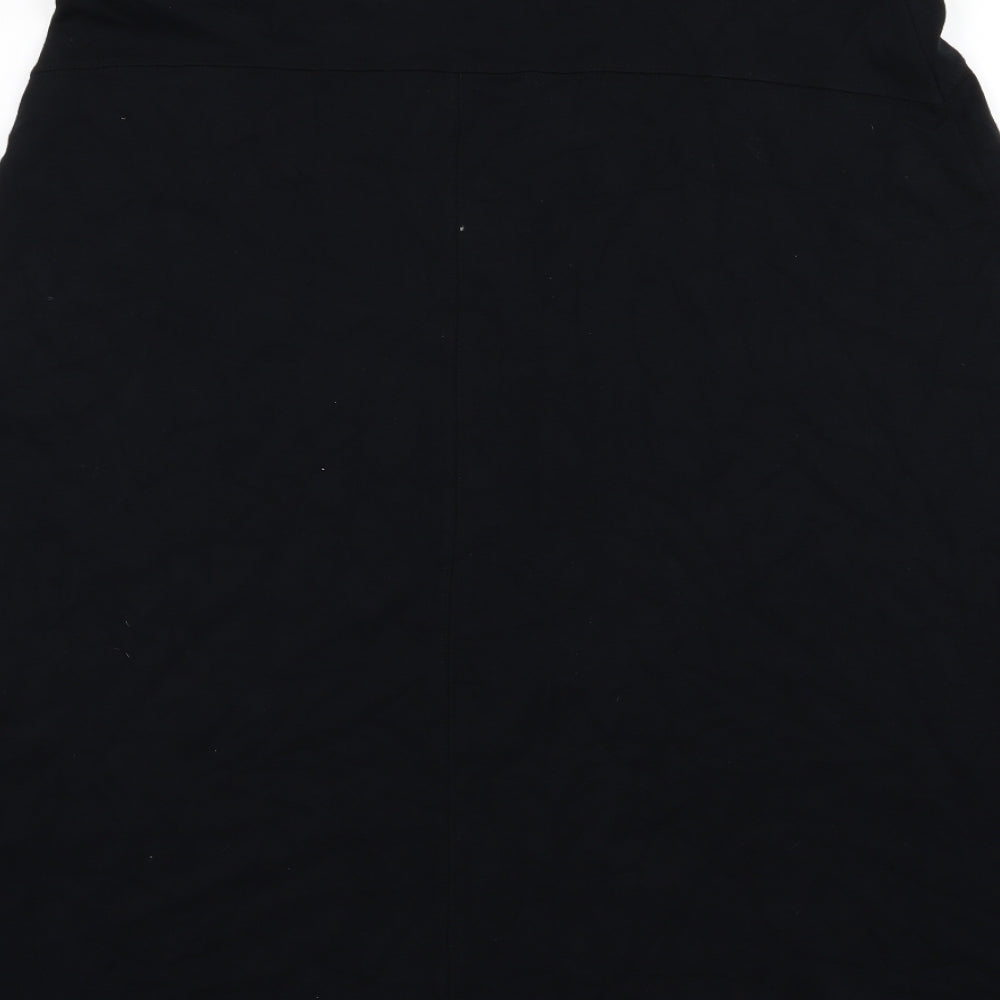 Marks and Spencer Womens Black  Jersey A-Line Skirt Size 18