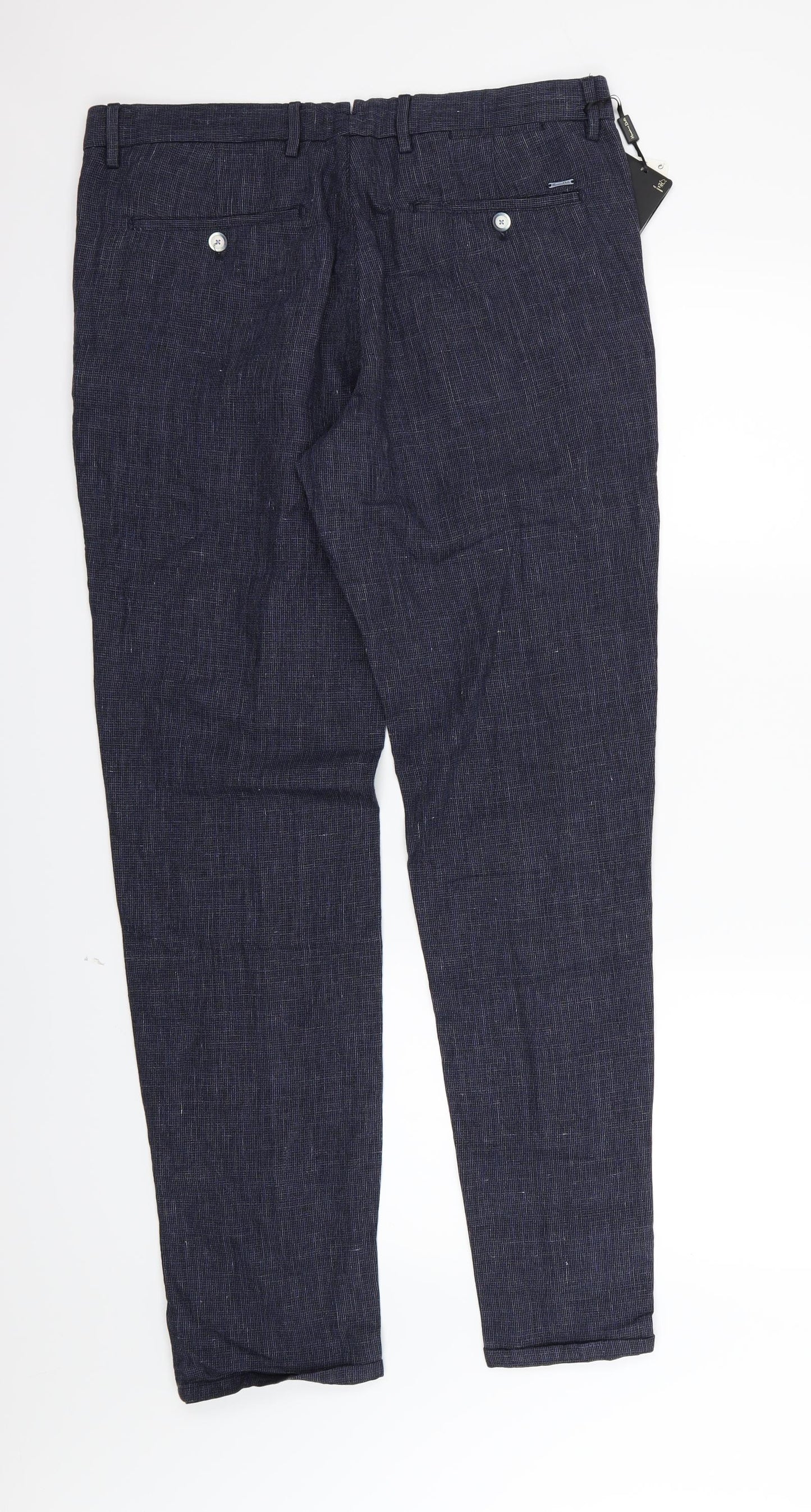 Massimo Dutti Mens Blue   Trousers  Size 32 L31 in